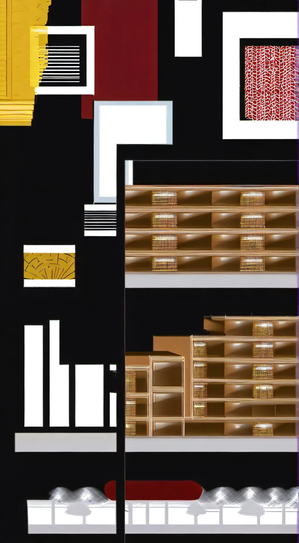 ai character: Shelf Game background