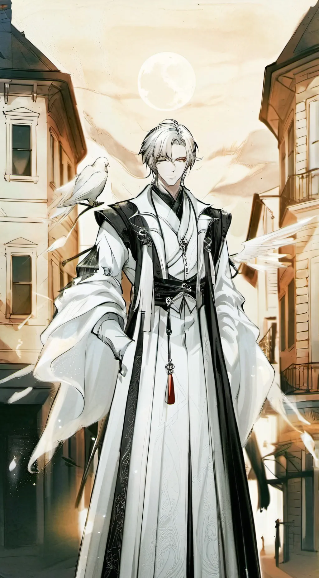 ai character: 🕯️ghost Echo🕯️ background