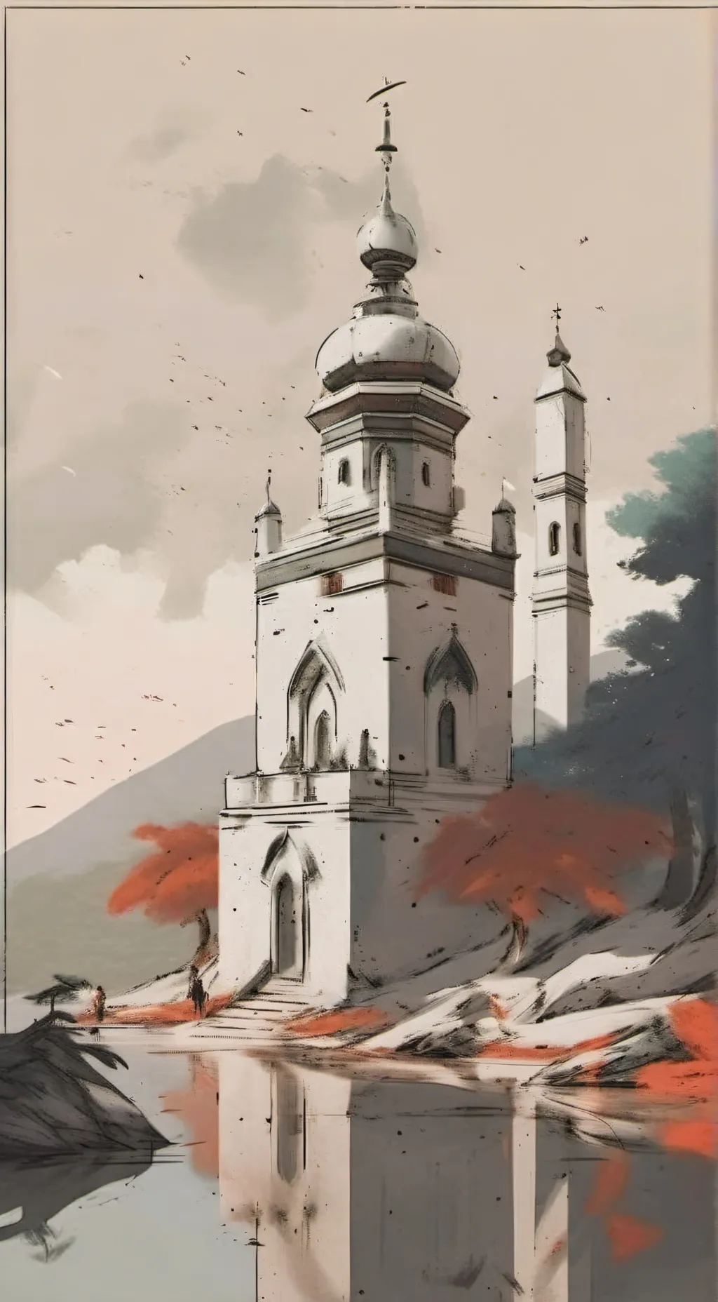 ai character: team migajeras i a background