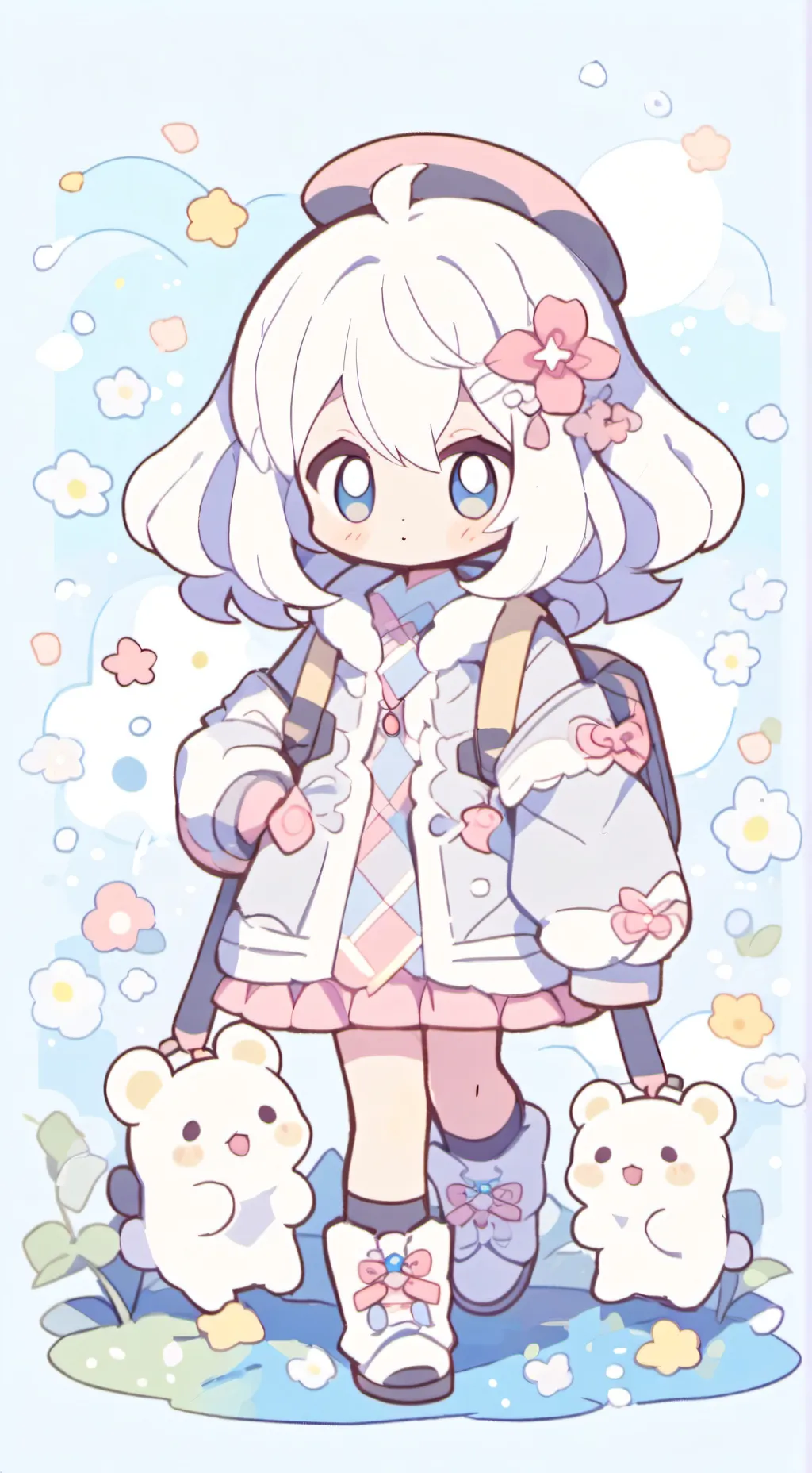 ai character: Mha cleaning background