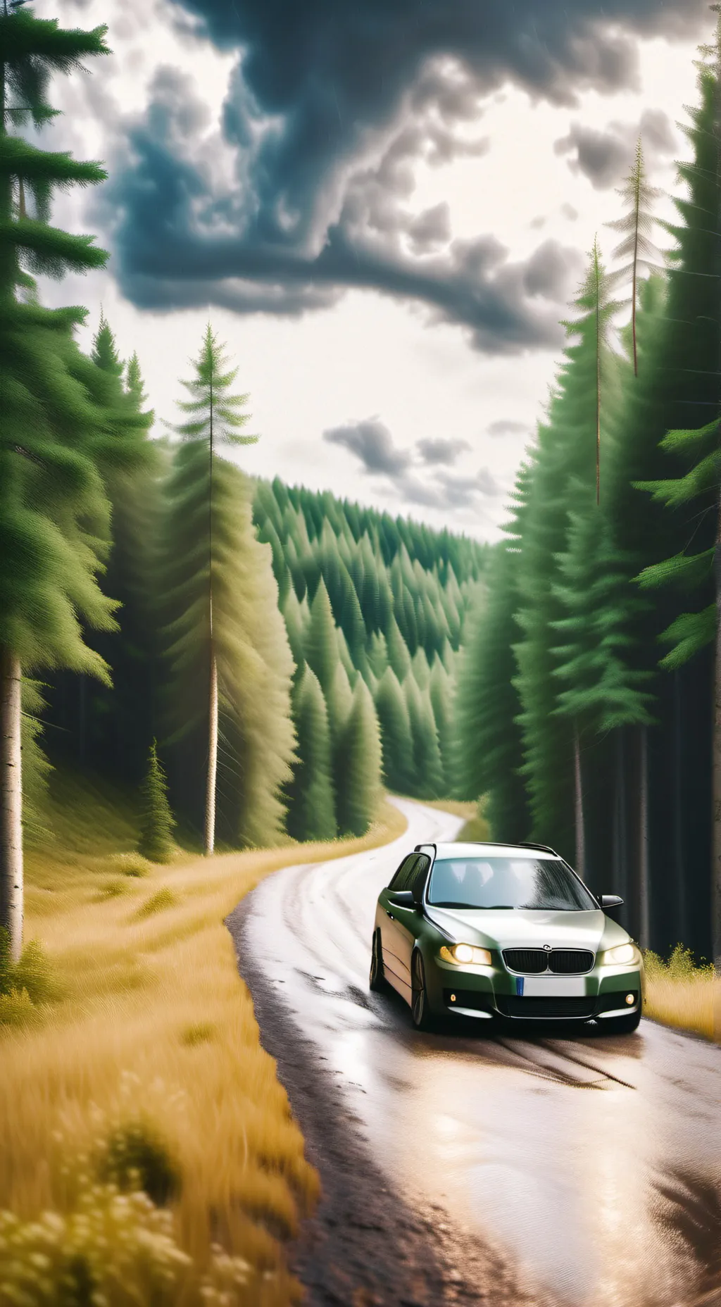 ai character: family road trip background