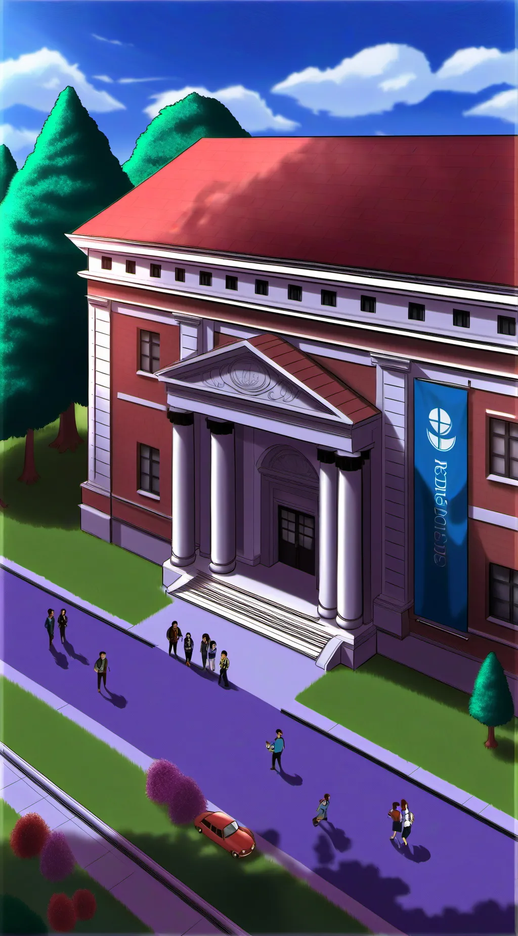 ai character: wolf school  background