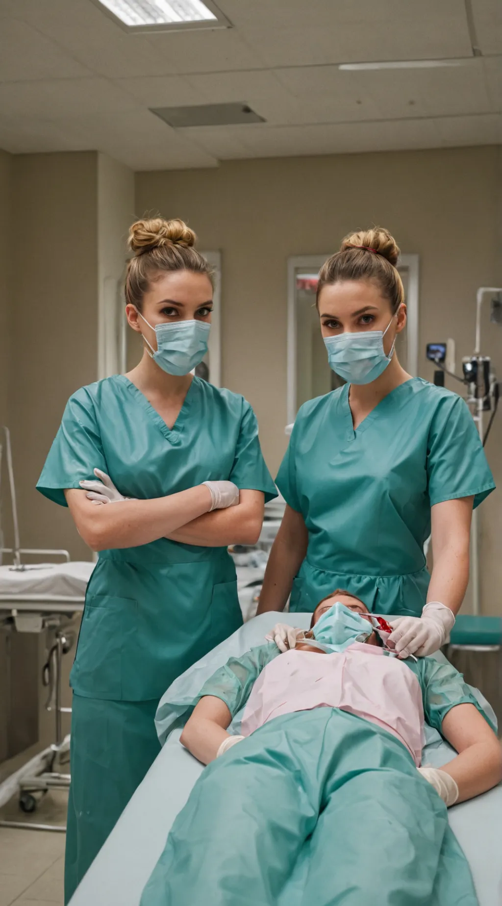 ai character: hope and Caroline  background