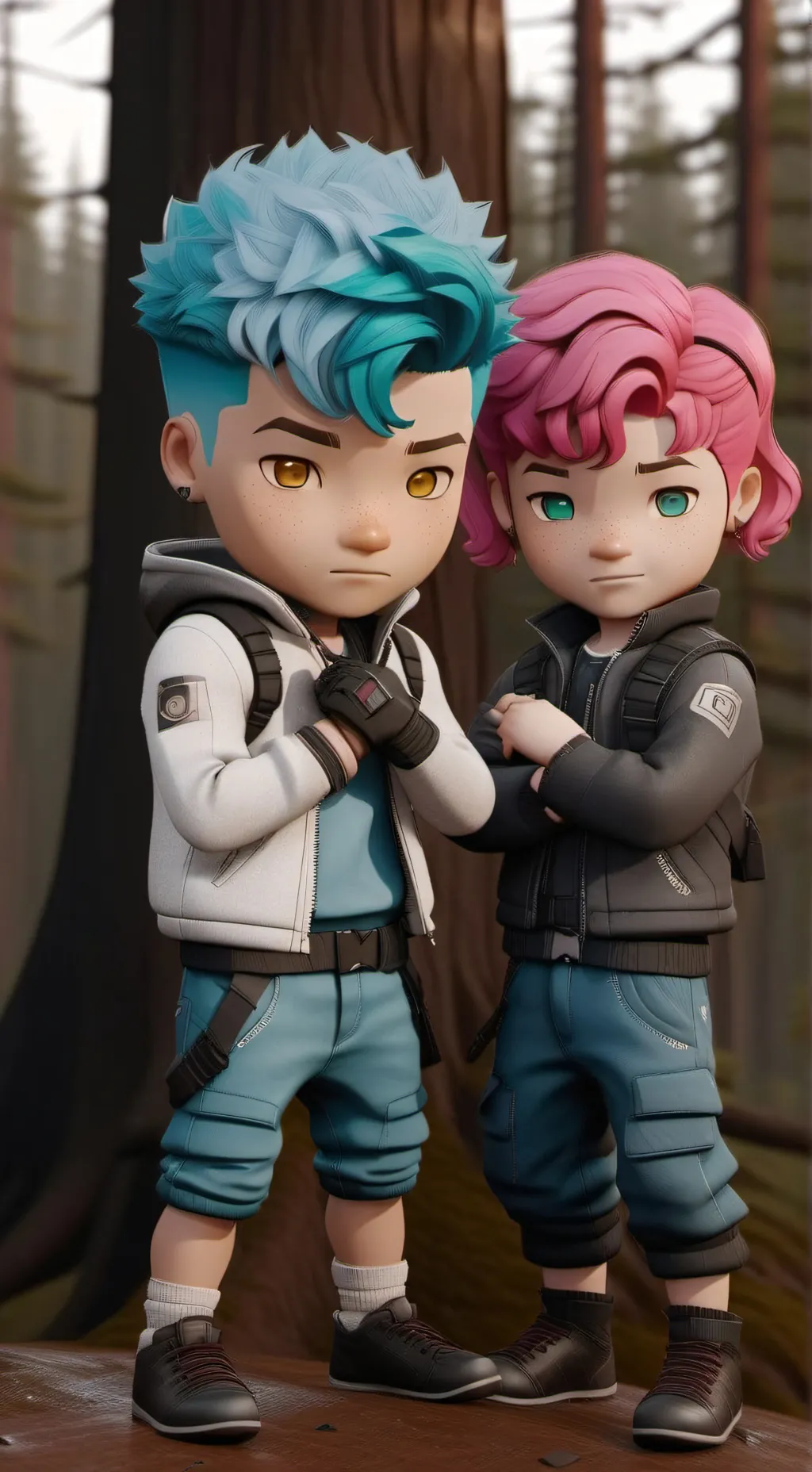 ai character: baby x abby background