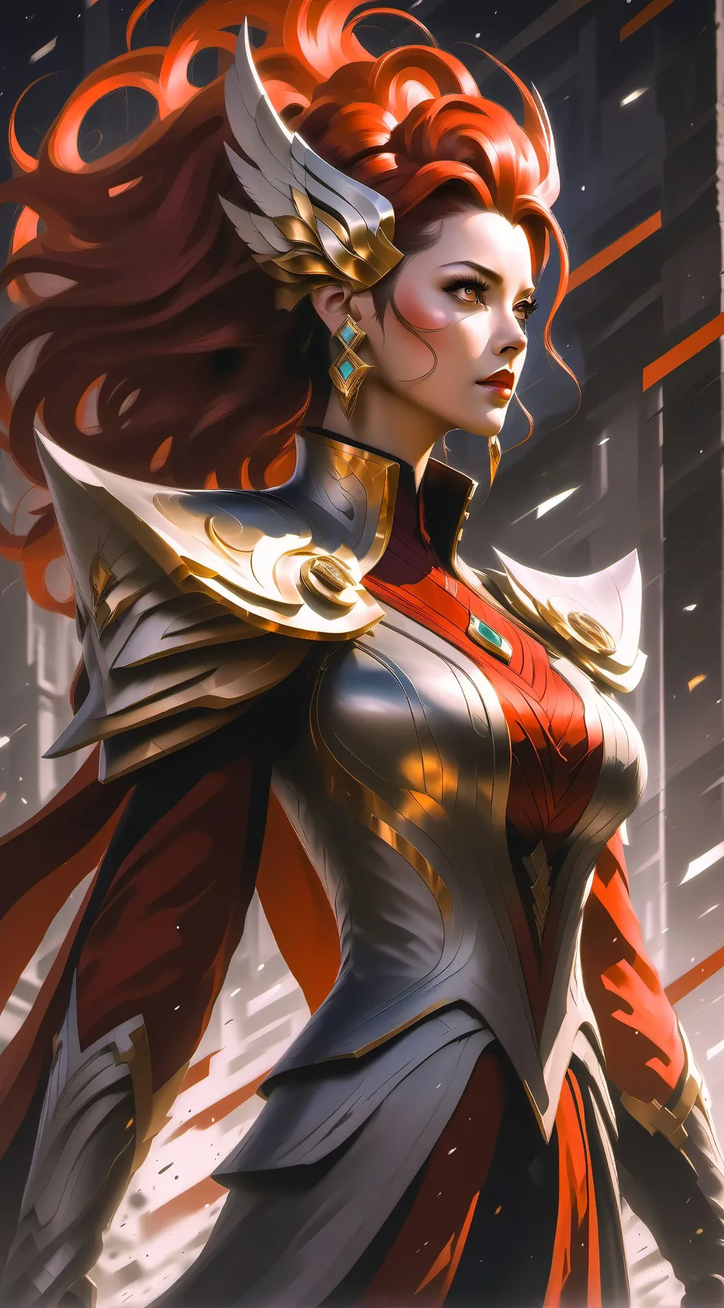 ai character: Emperatriz de fueg background