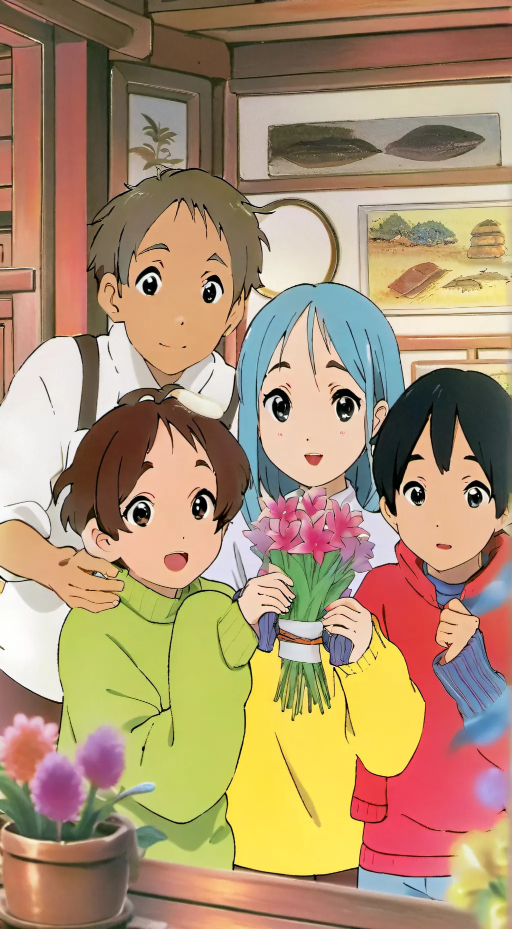 ai character: HP group chat background