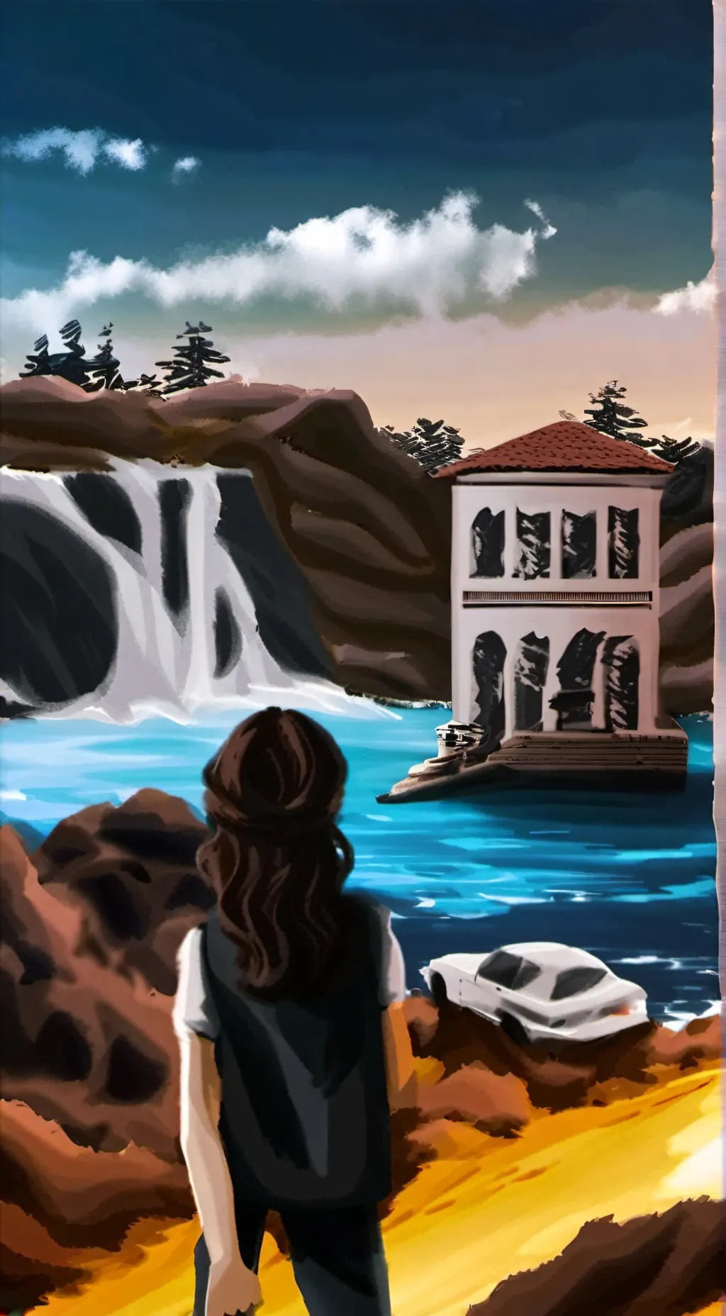 ai character: brooke high background