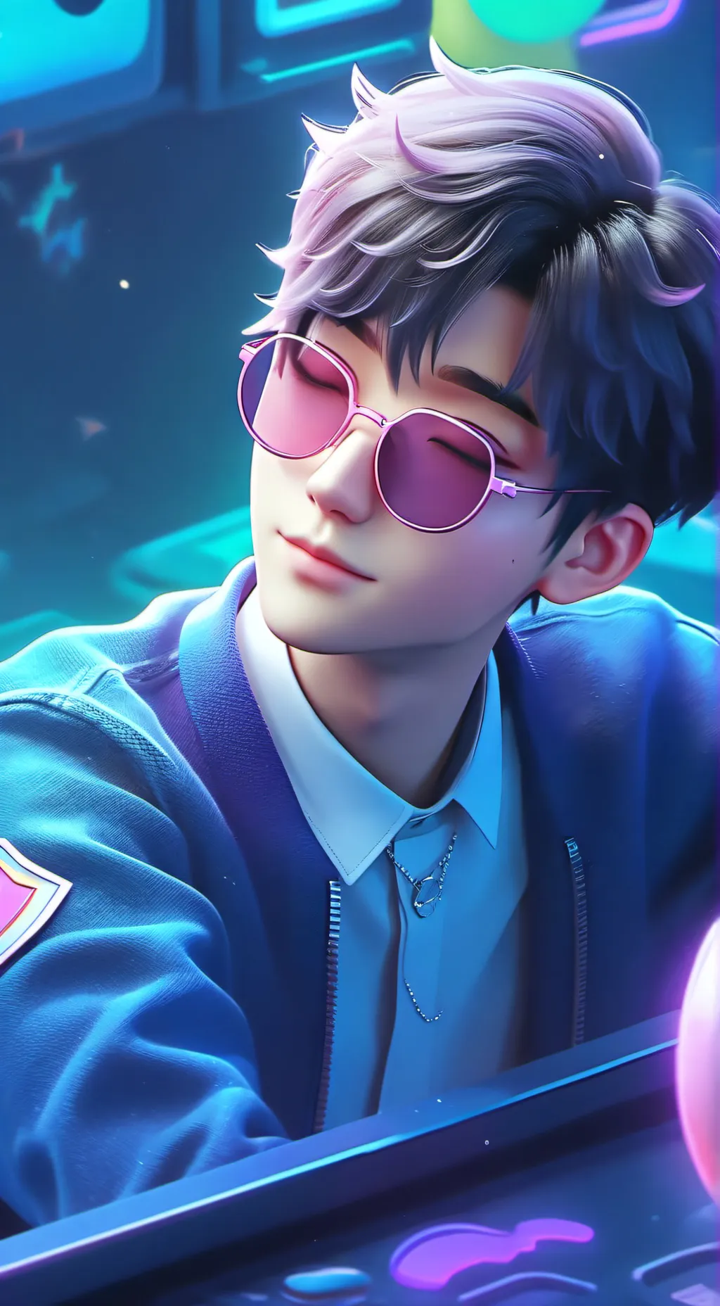 ai character: Baby saja background