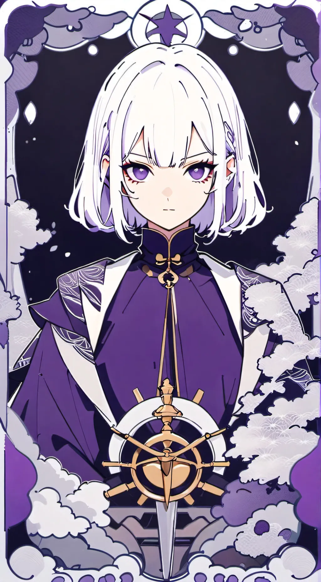 ai character: mia brown background