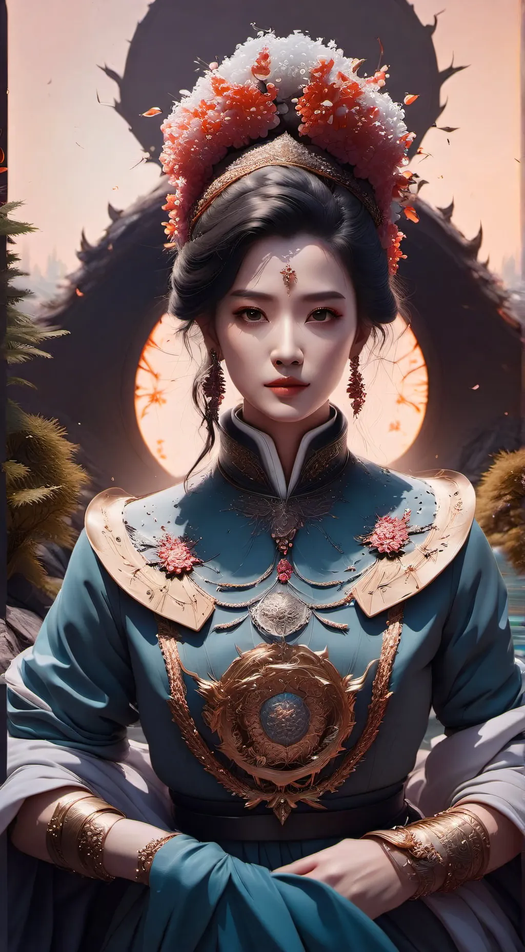 ai character: kpop demon hunter  background