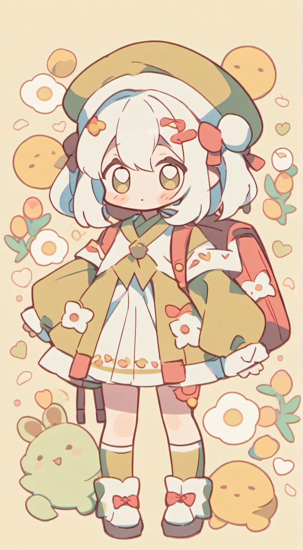 ai character: I'm back background