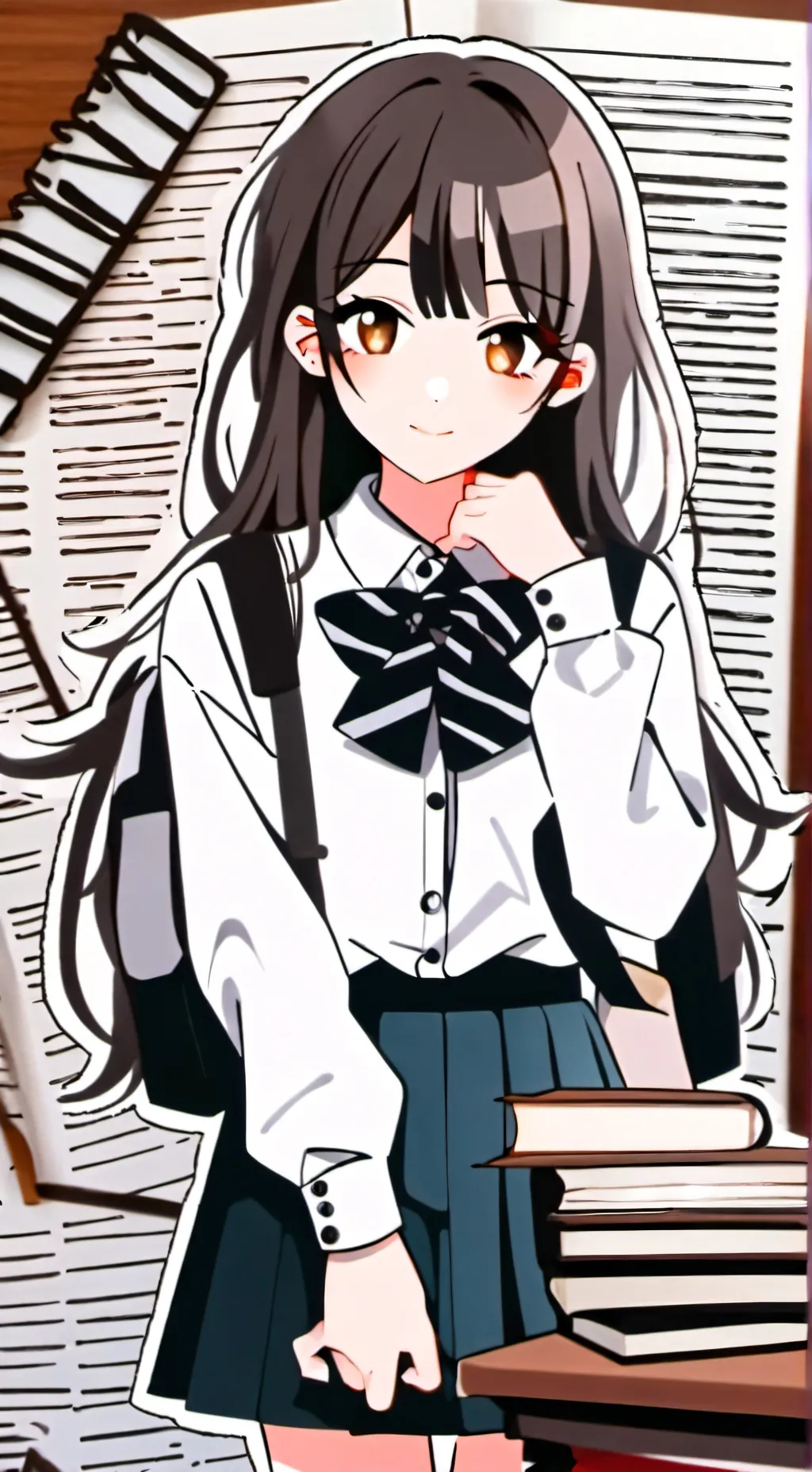 ai character: prom background