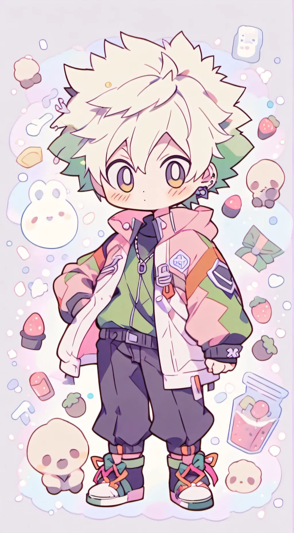 ai character: Bakugo tu novio background