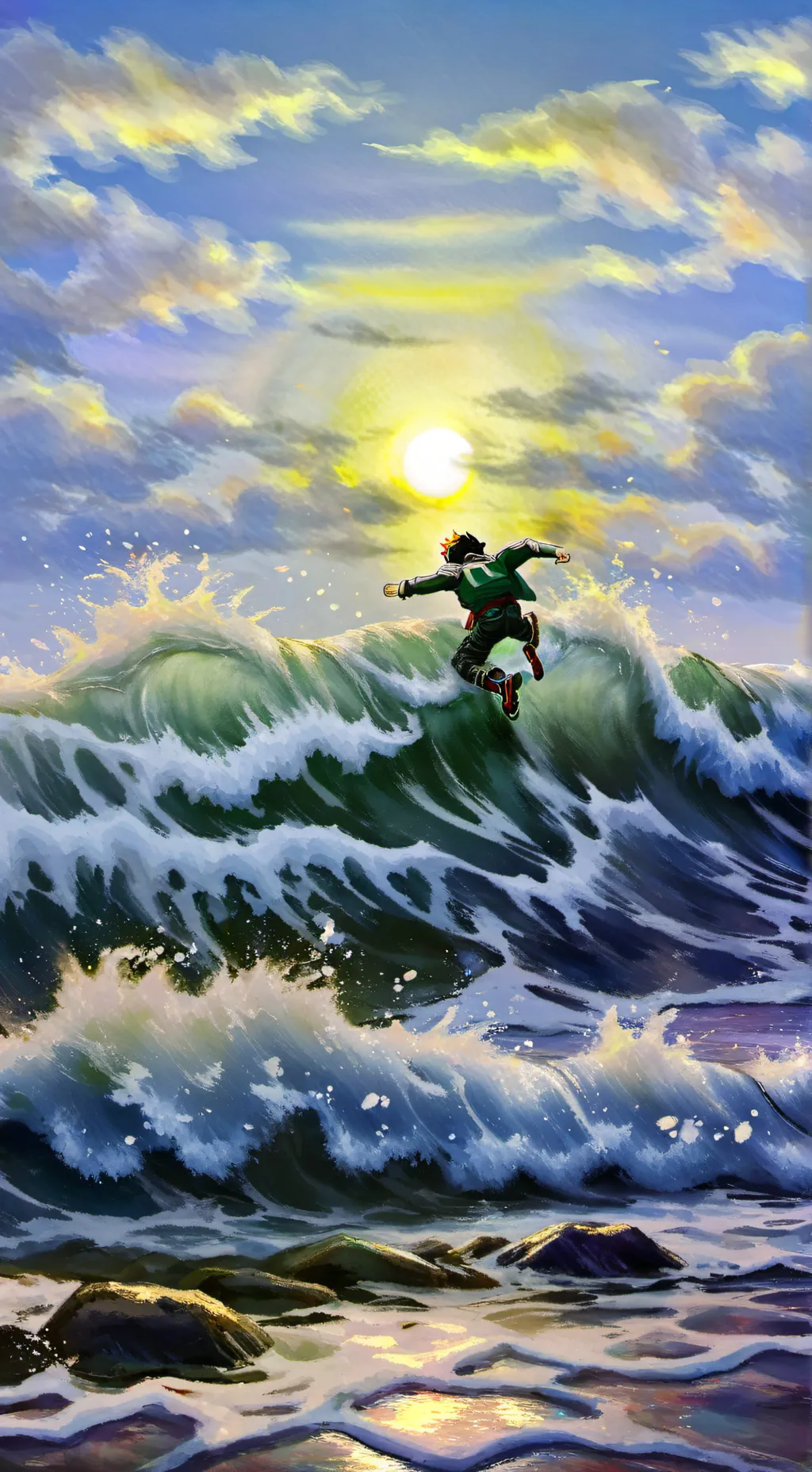 ai character: mha war background