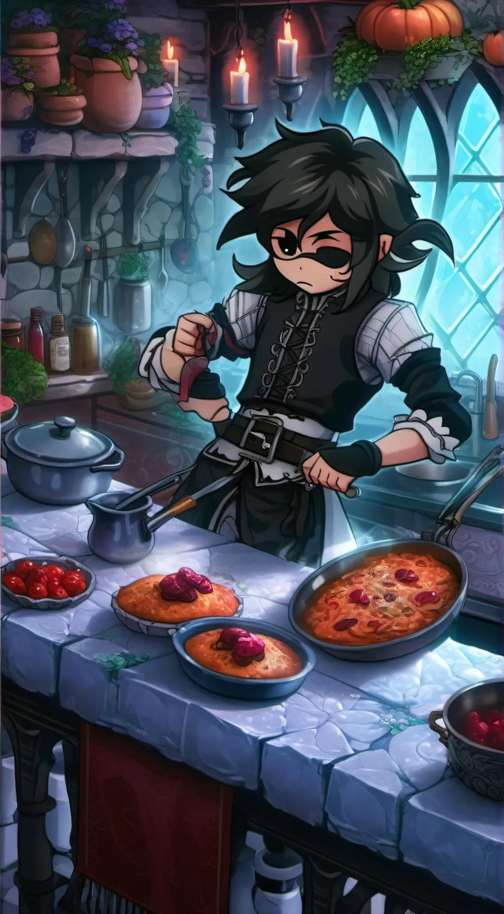 ai character: chef misancio  background