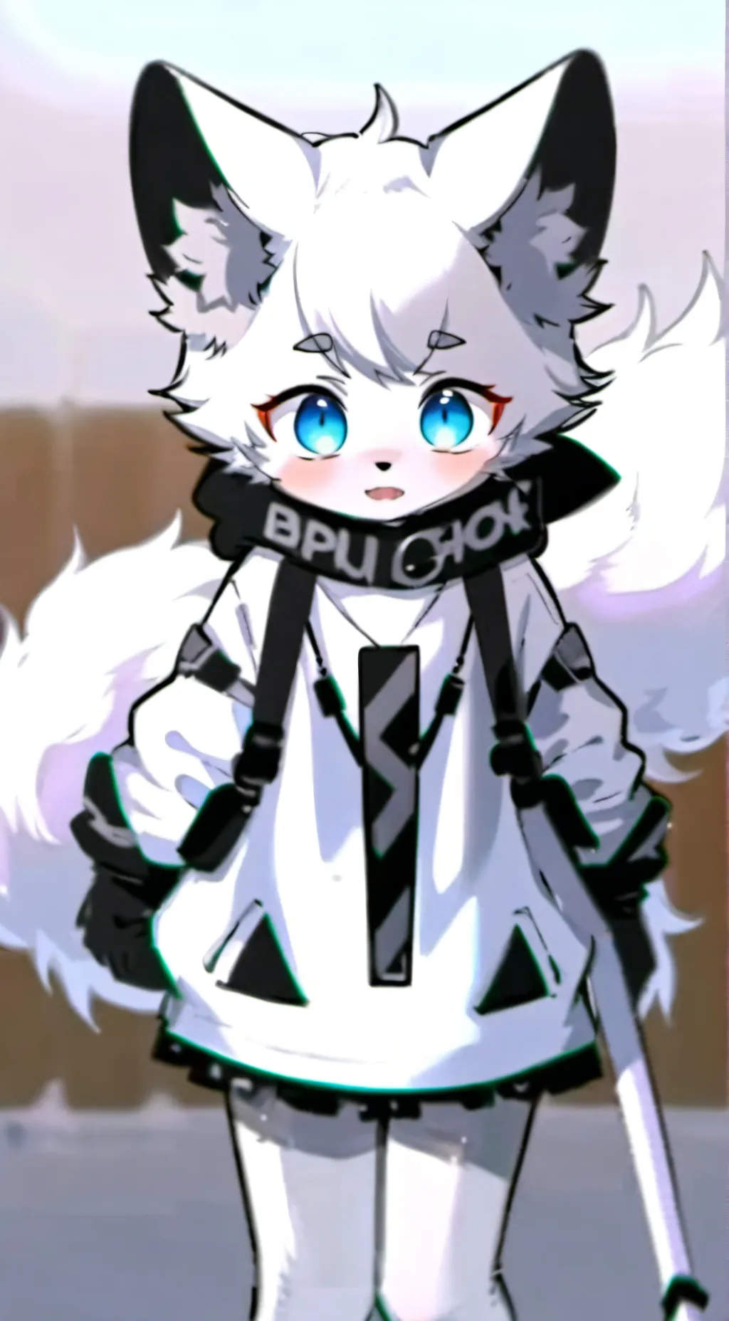 ai character: furry war  background