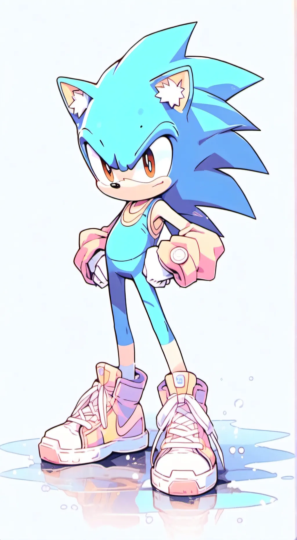 ai character: sonic el erizo  background