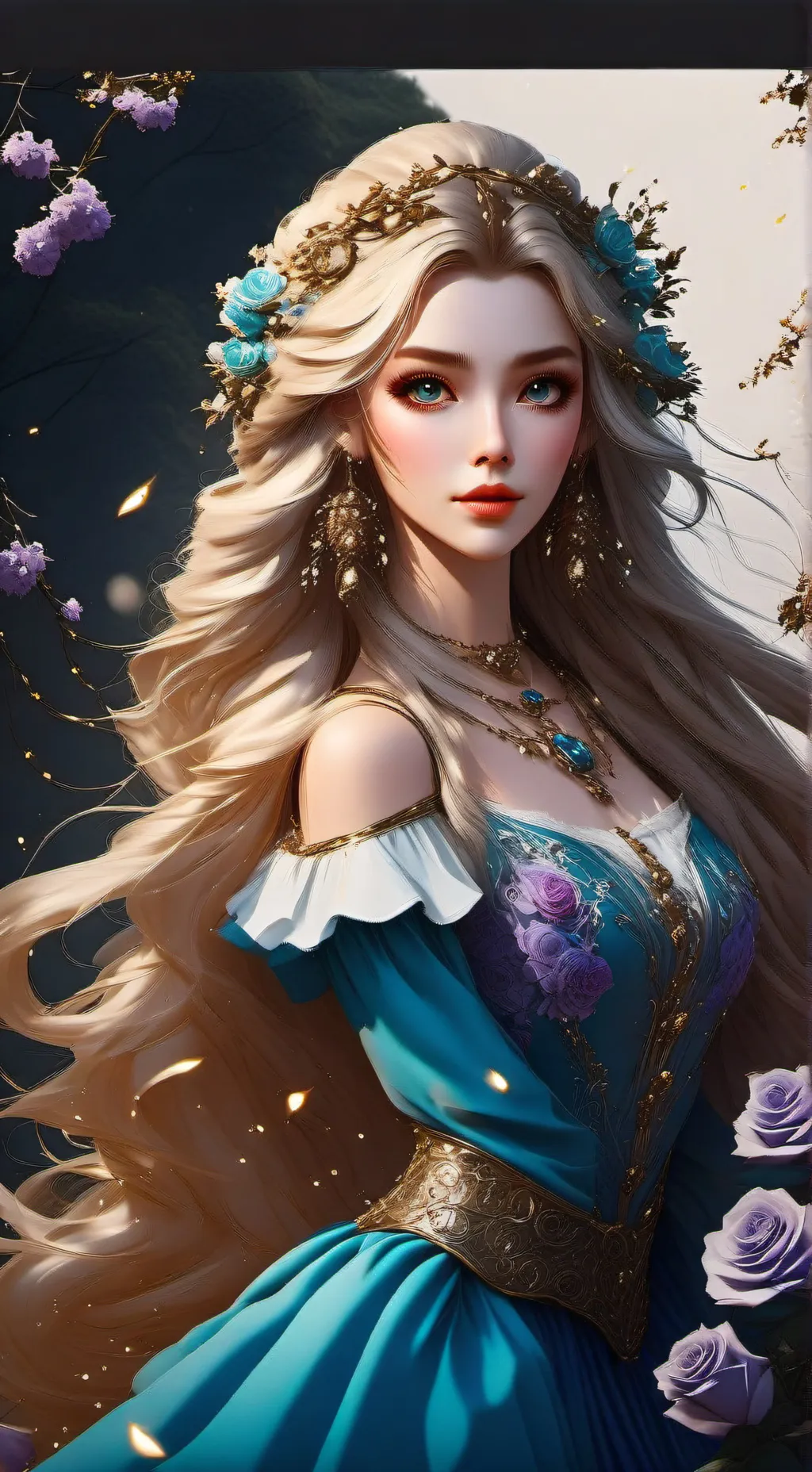 ai character: Beauty&Beast World background