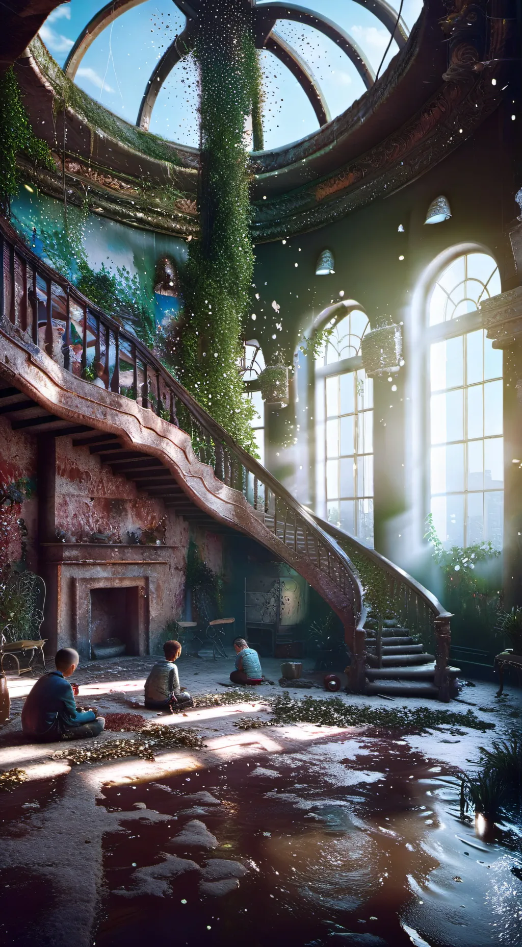 ai character: COD orphanage Ghos background