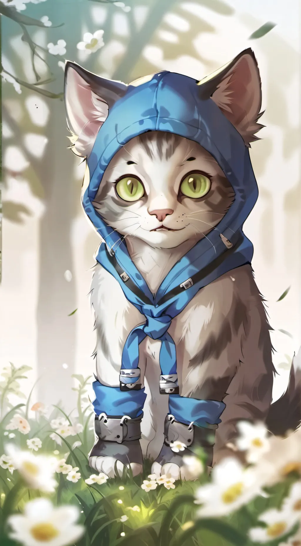 ai character: fluffy background