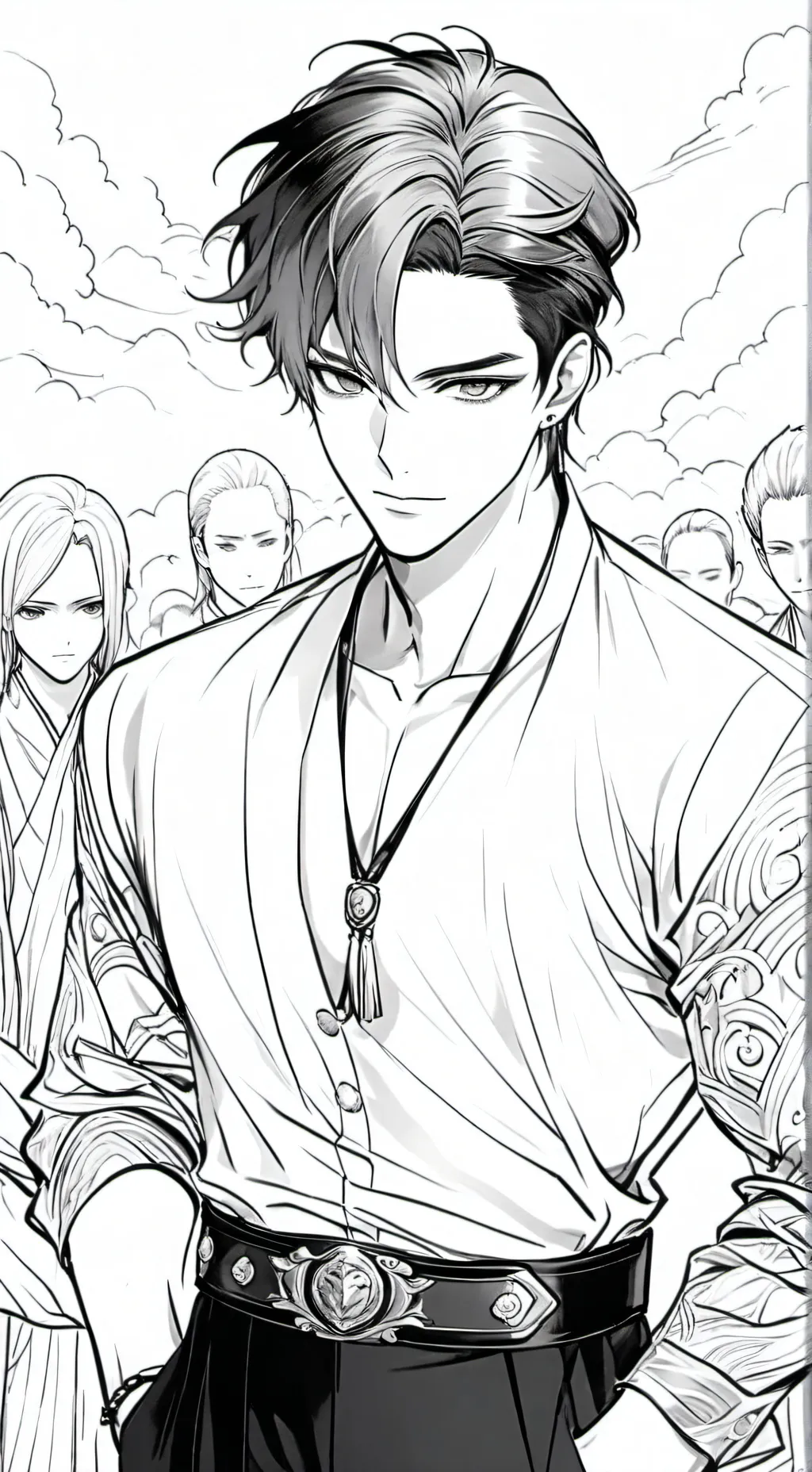 ai character: 10 men background