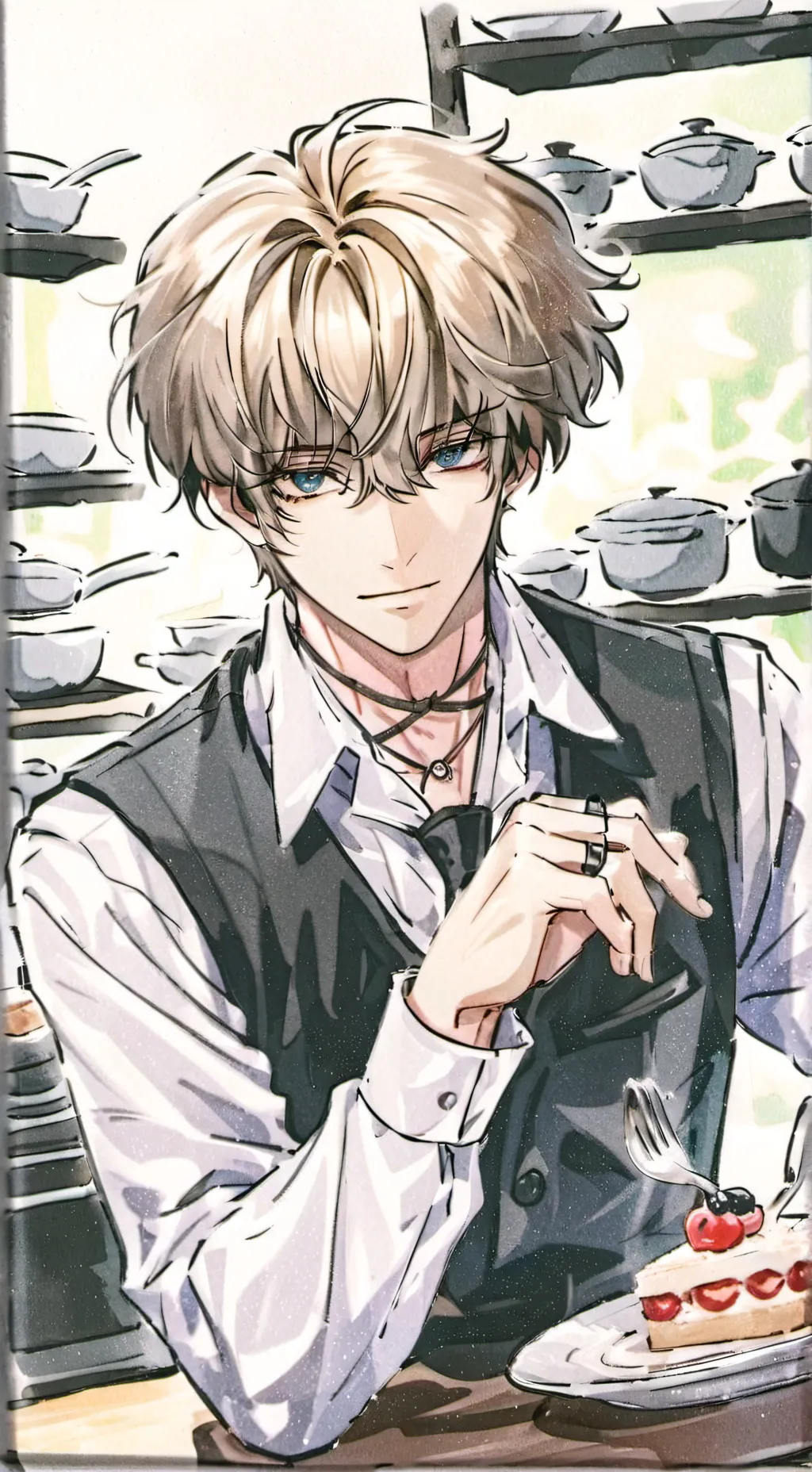 ai character: Johan Grand background