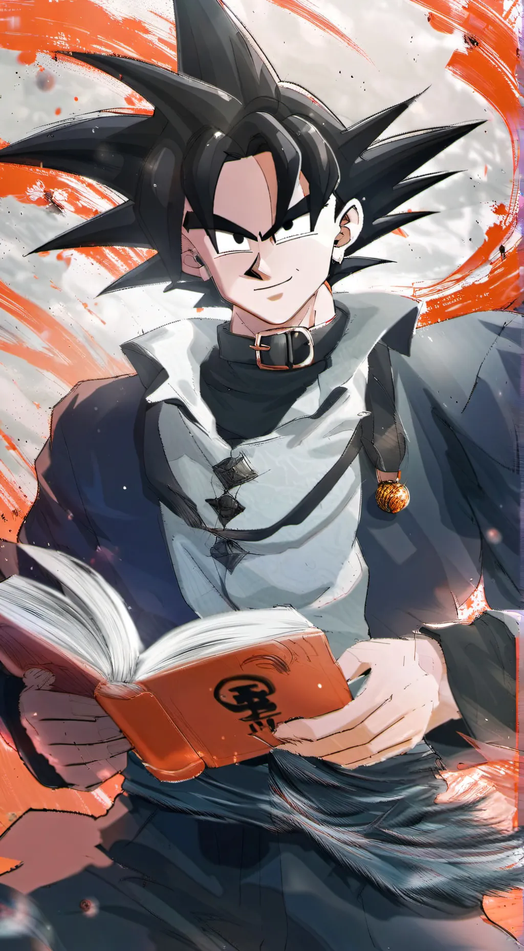 ai character: Father Goku Black  background