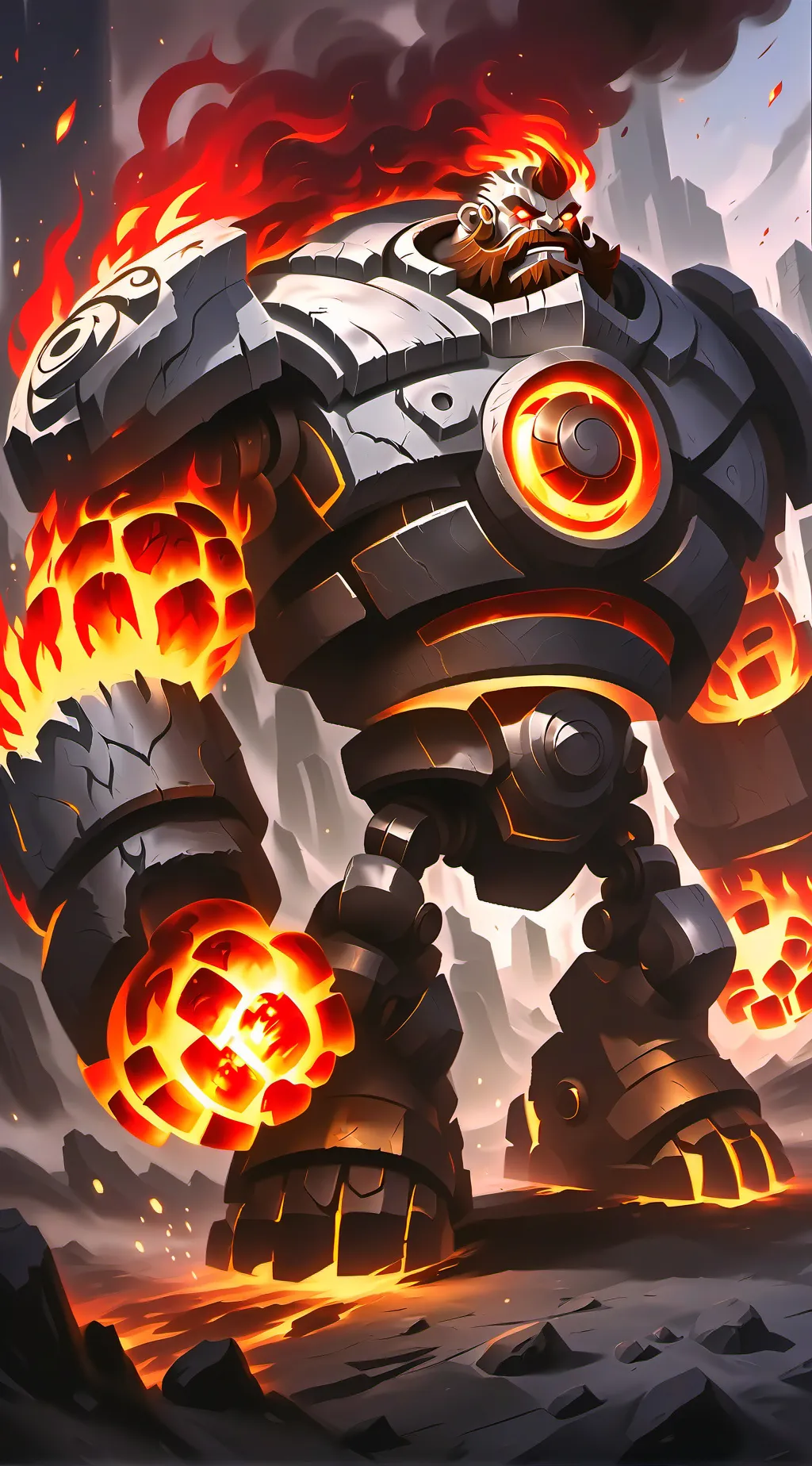 ai character: Destruction Mech 3 background