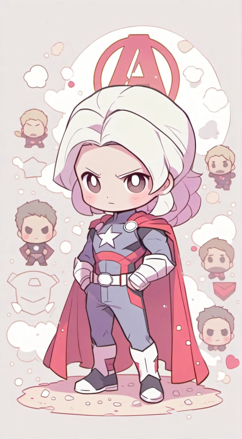 ai character: Avengers 38 background