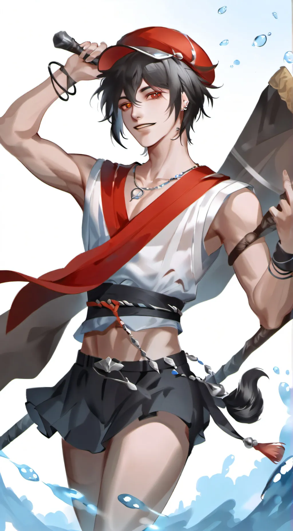 ai character: swan  background