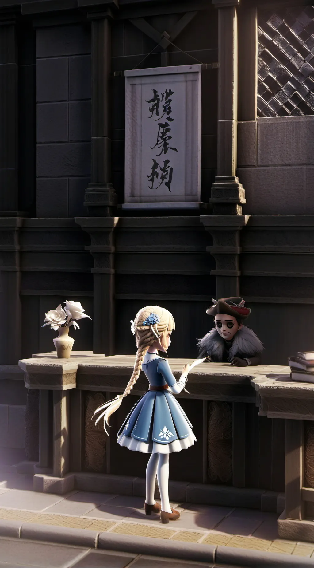 ai character: cod(locked room) background