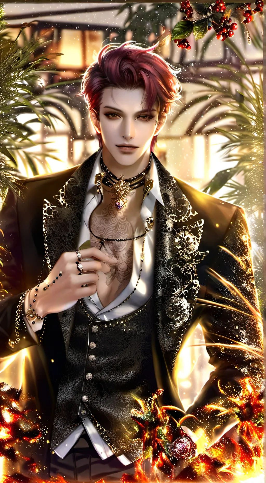 ai character: cole black  background