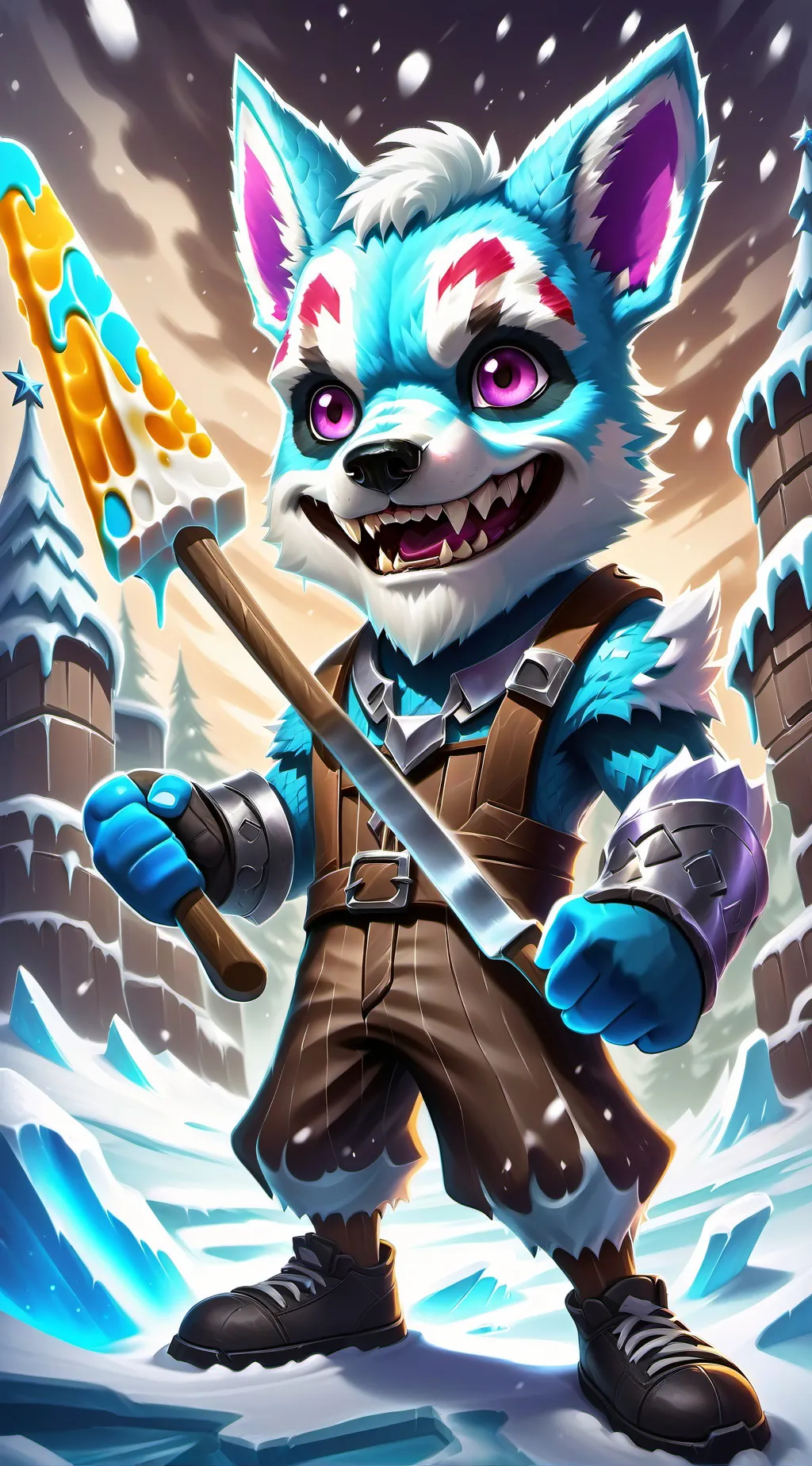 ai character: ice scream 3 background