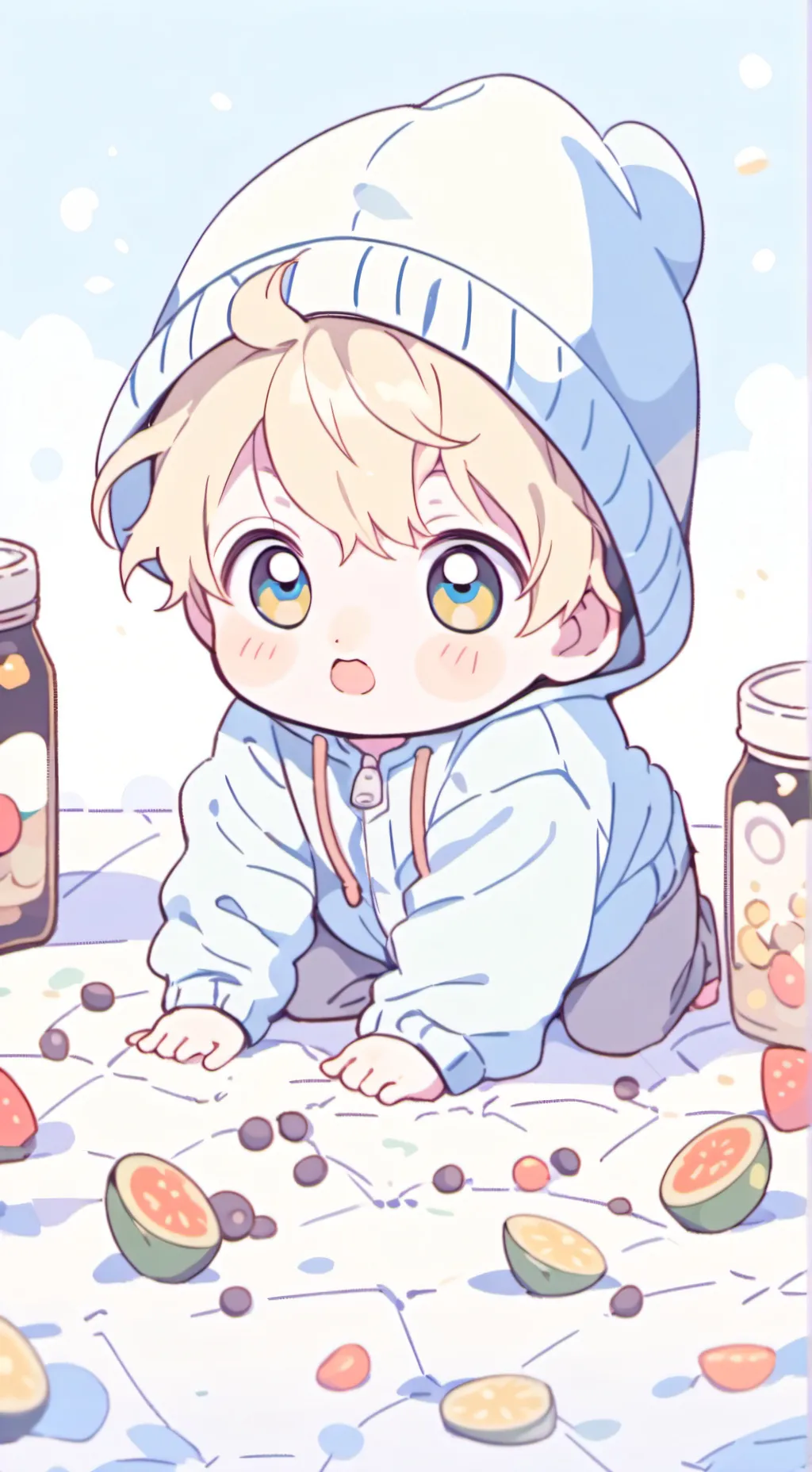 ai character: Waiter Baby background