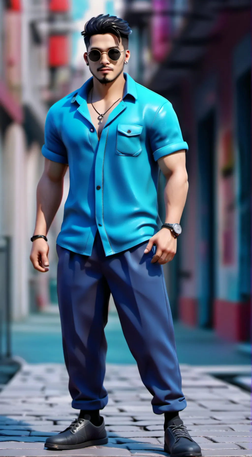 ai character: Vater background