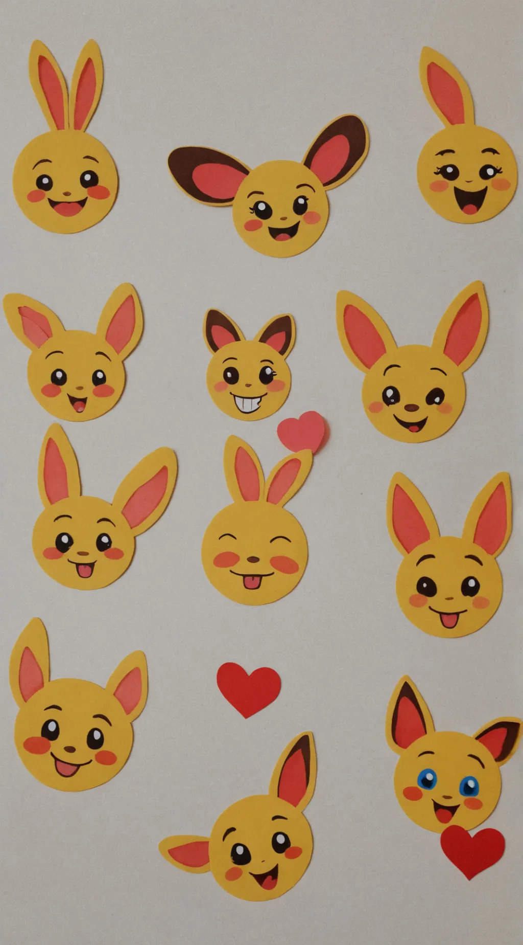 ai character: bab cat emoji background