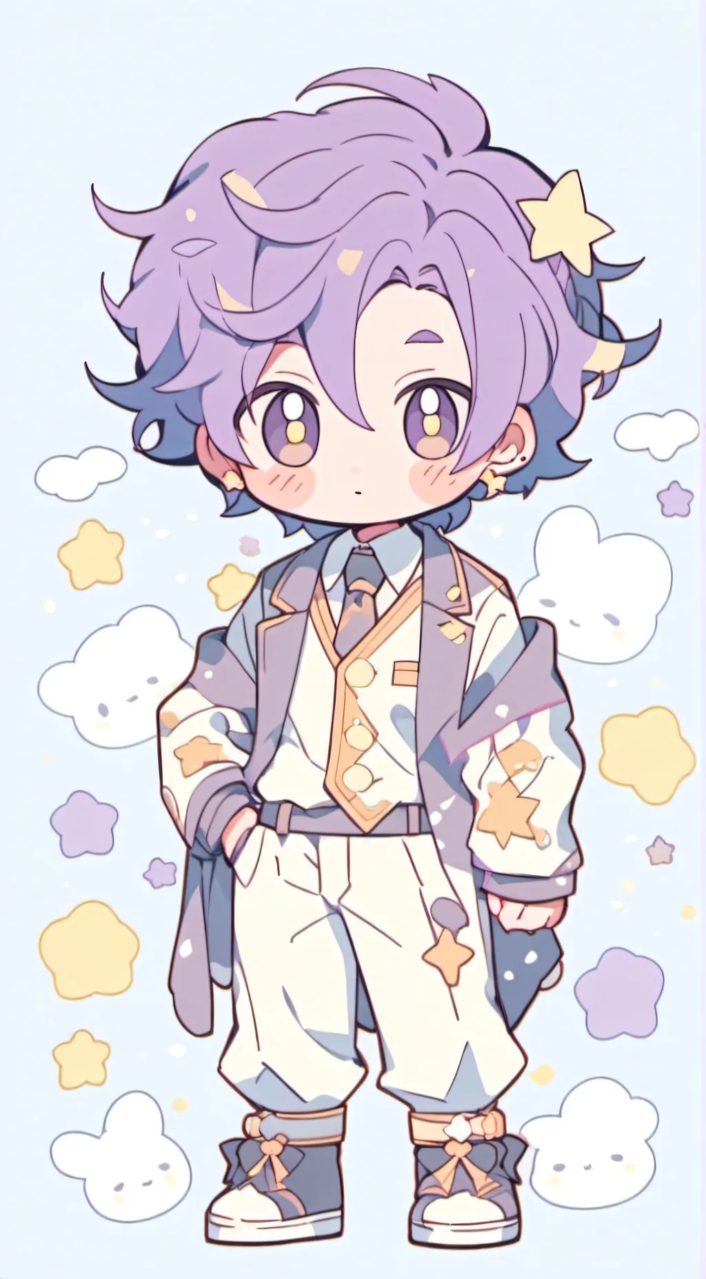 ai character: MHA Mineta background