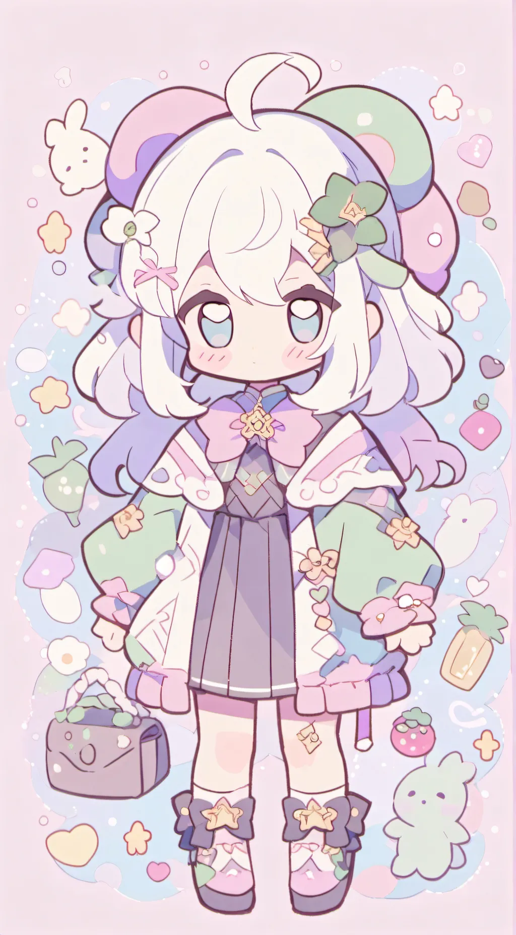 ai character: baby girl named zo background