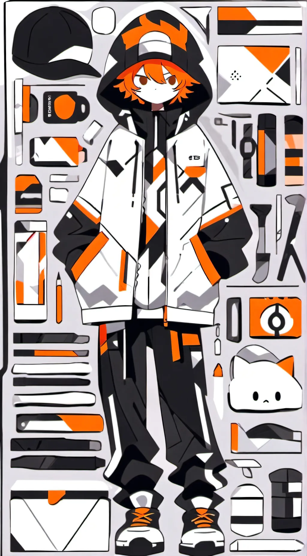 ai character: mark background