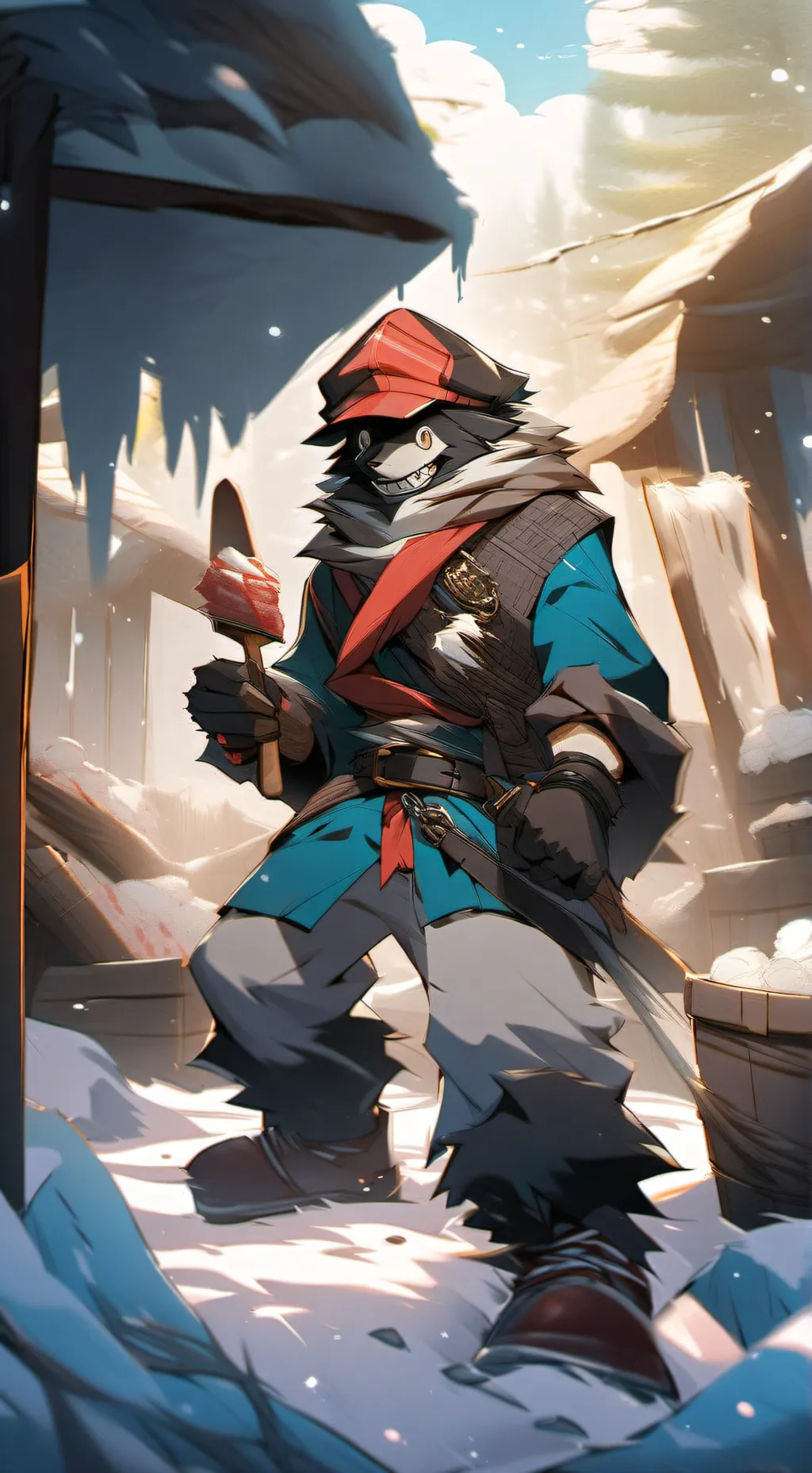 ai character: ice scream background