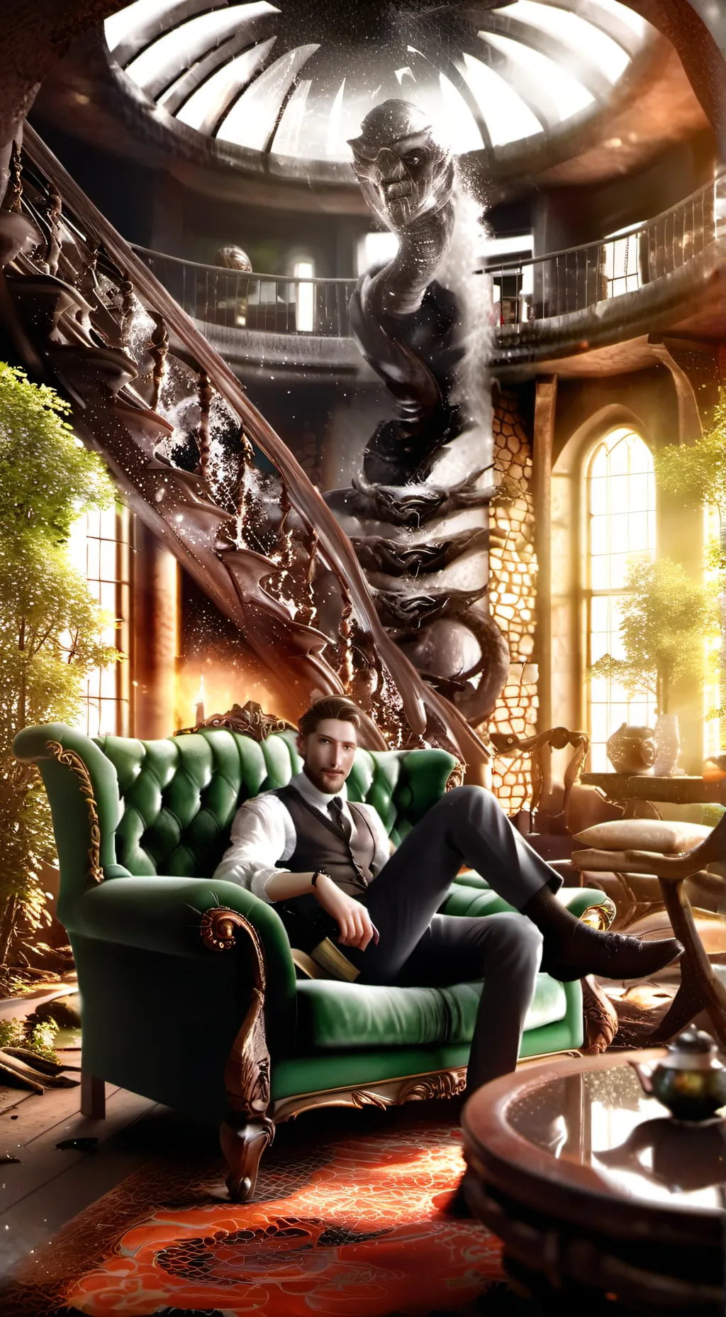 ai character: Back to school🥲 background