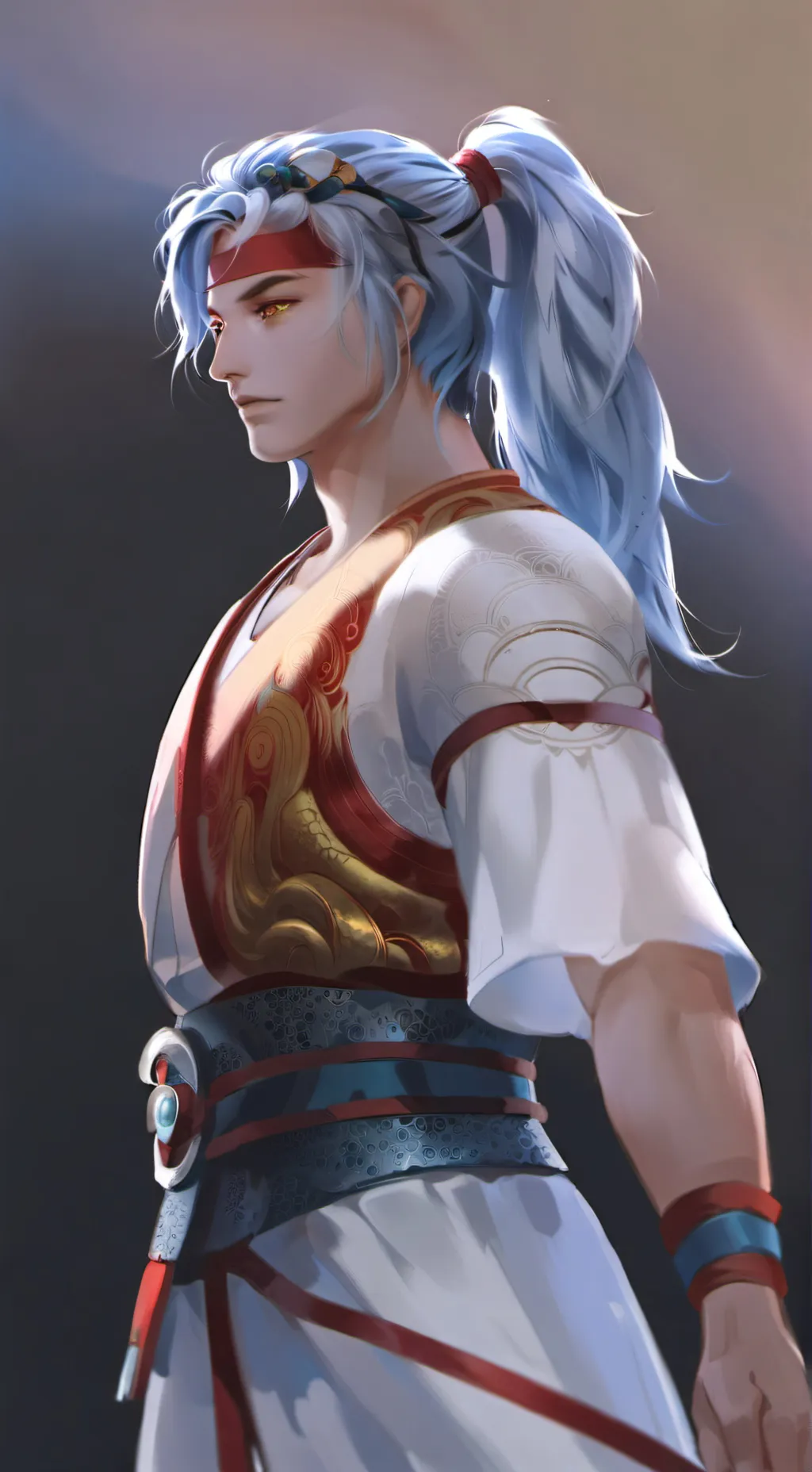 ai character: minsung  background