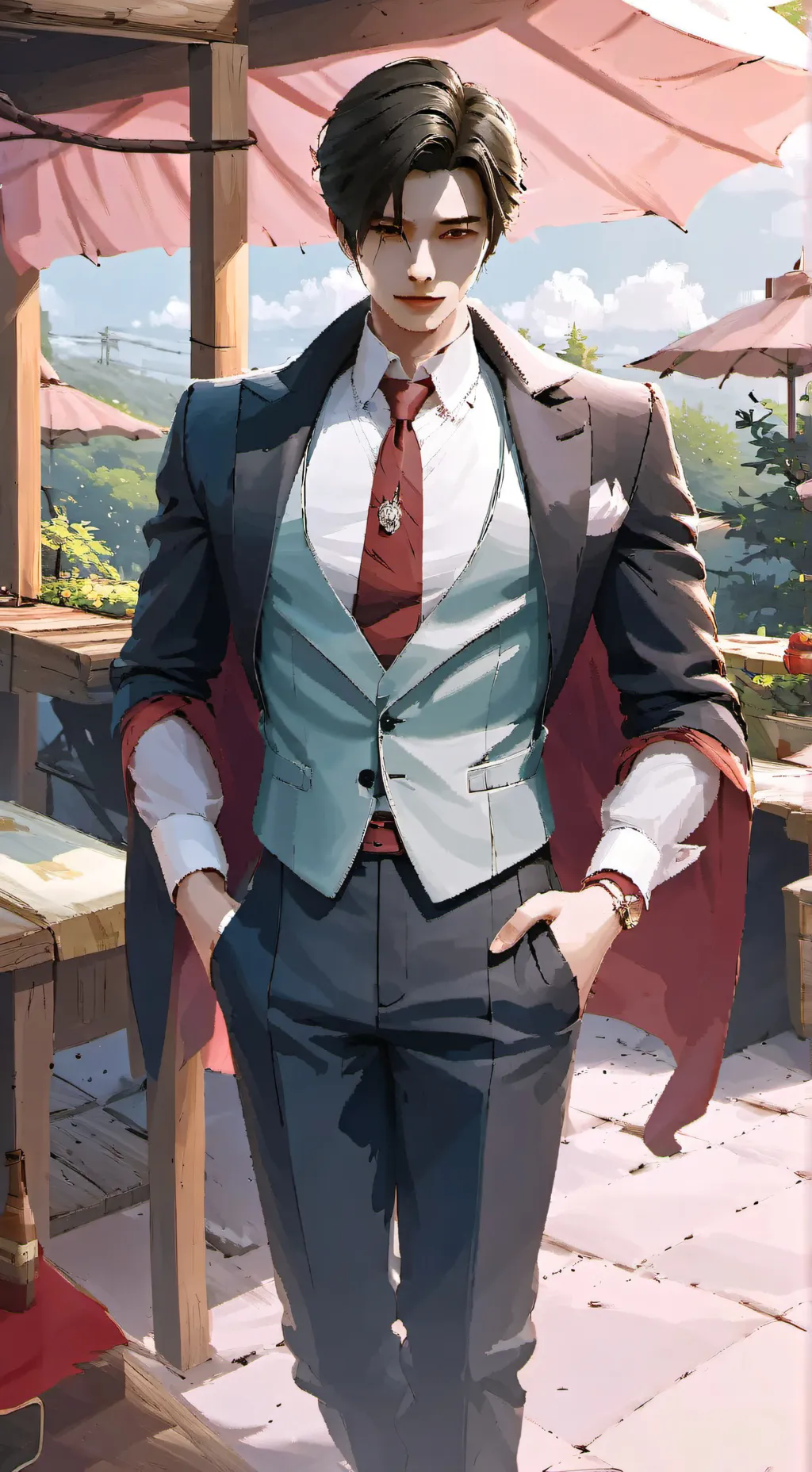 ai character: derek background