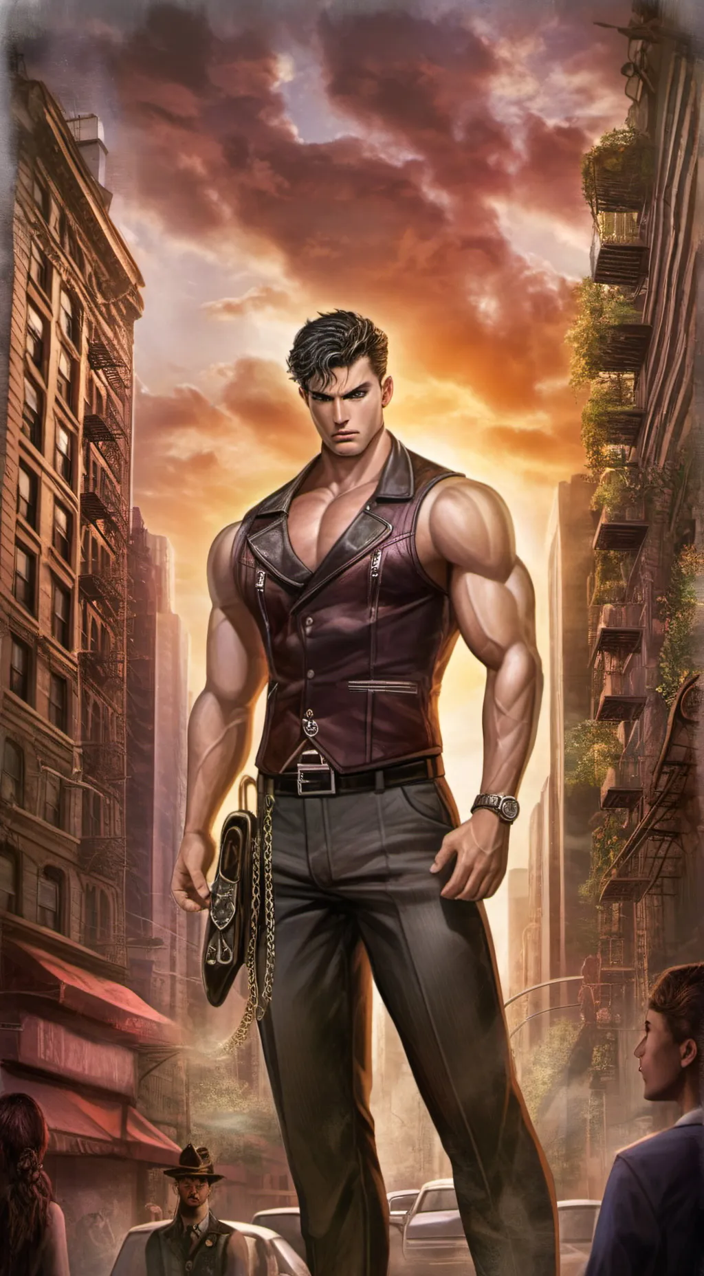 ai character: mark background