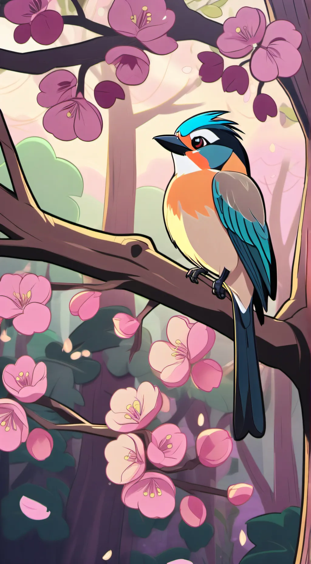 ai character: Uppermoons + muzan background