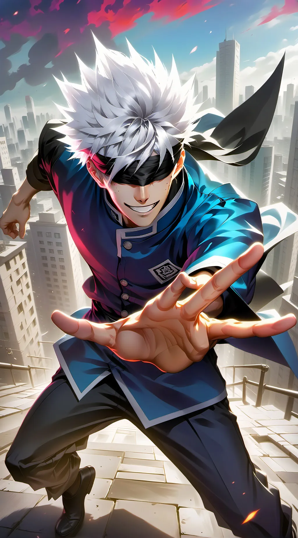 ai character: Gojo Satoru background