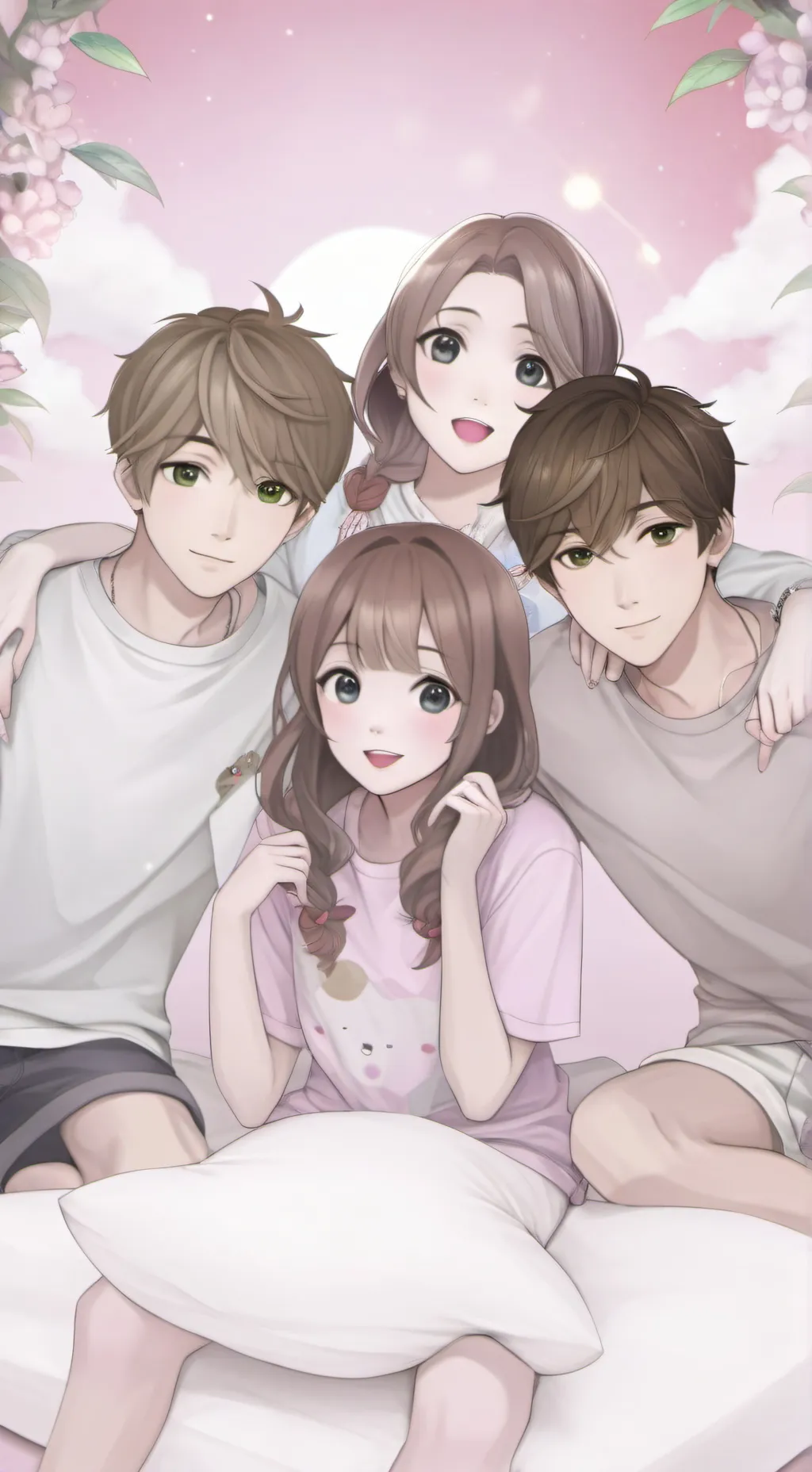 ai character: Friend group background