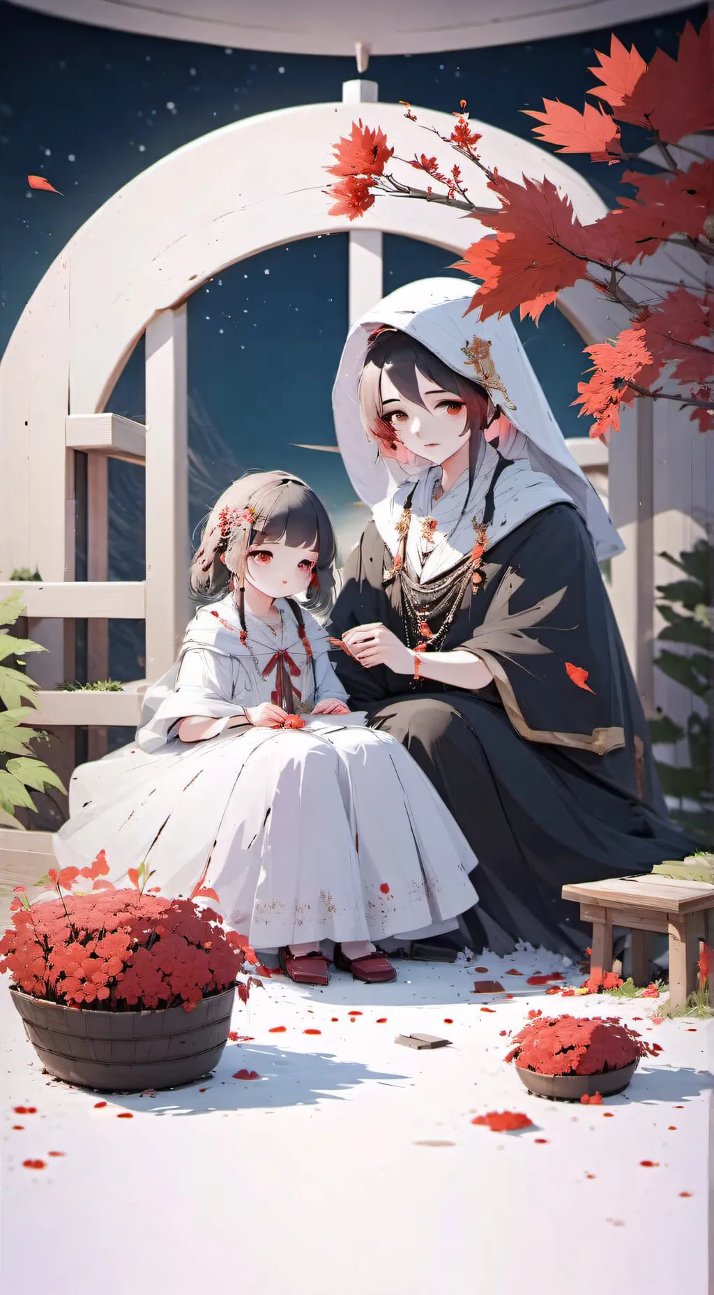 ai character: Sad story  background