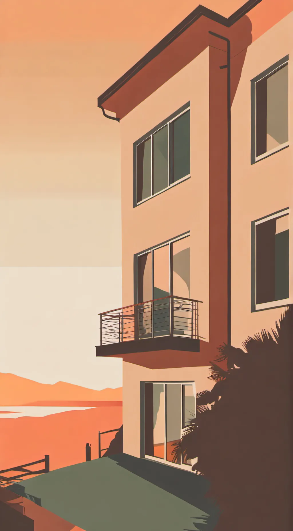 ai character: friends house  background