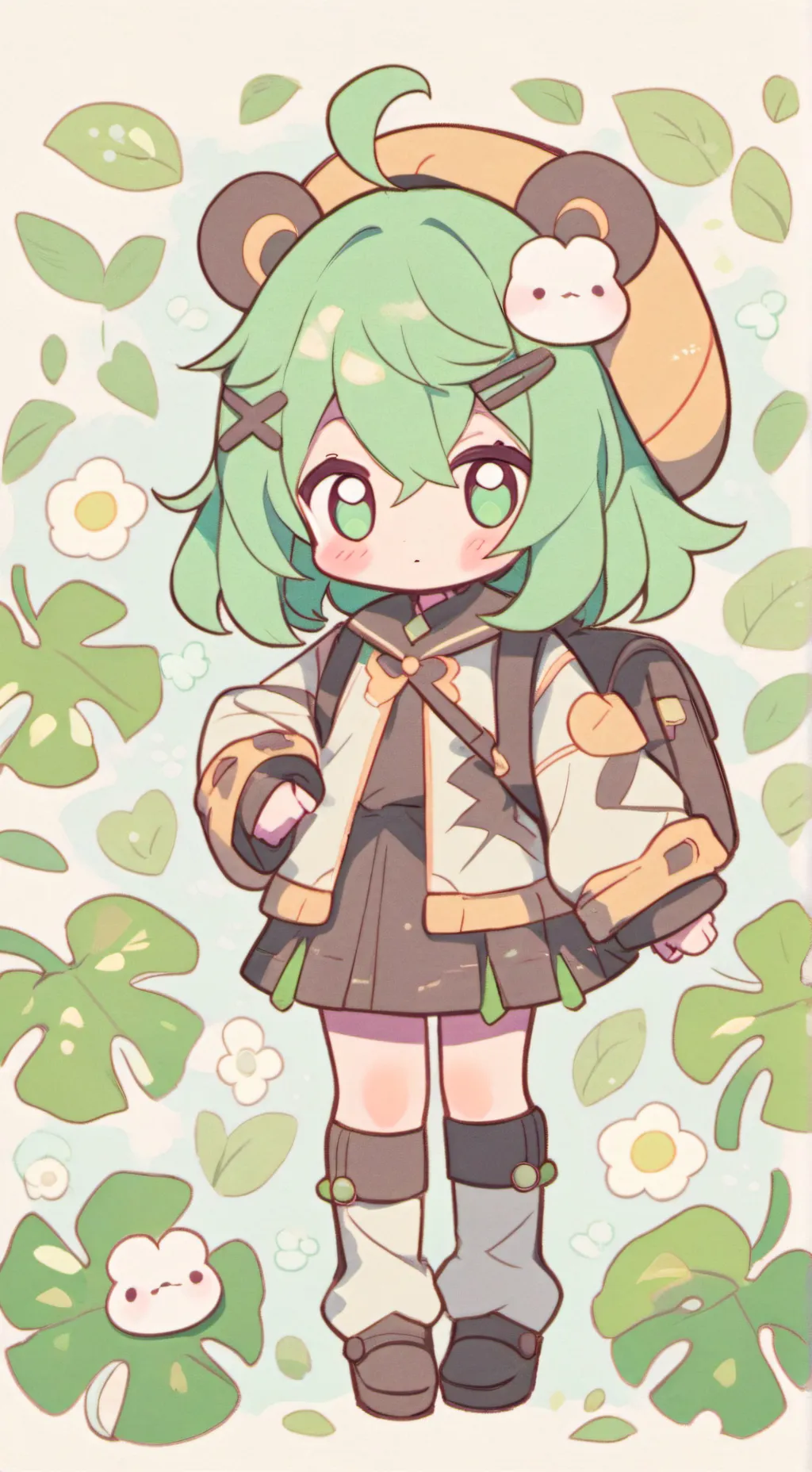 ai character: moonberry_flowrcke background